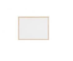 Bi-Office Budget - Pizarra blanca magnética con marco de madera de pino, 60 x 45 cm