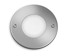 Philips myGarden Moss - Foco empotrable LED, LED integrado, iluminación exterior, 3 W, acero inoxidable