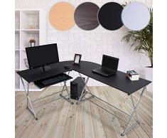 NOVA - Escritorio esquinero de Oficina - 170/136/74,5 cm, 2 Niveles de Trabajo, Estante extraíble, Ahorro de Espacio, elección del Color - Escritorio esquinero, Mesa para Ordenador, Mesa Porta PC
