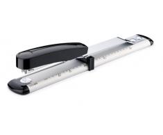 Novus B 17 - Grapadora con brazo largo (para 40 hojas, 300 mm), color gris y negro