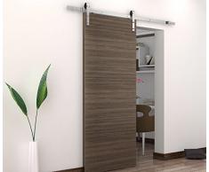 BD-FSS # Níquel cepillado acero inoxidable Sus304 MiniSun Hardware pista puerta corredera madera del granero para trastero, lavandería, baño principal, Walk-in armario, oficina, persianas, alta movilidad áreas
