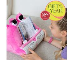 Thinking Gifts Cuddly Reader Kiki Kitty Atril Infantil, Espuma Forrada en Tela de Calidad, Rosa, 30 x 25