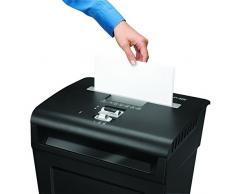 Fellowes P-48C - Destructora trituradora de papel, corte en partículas, 8 hojas, negro