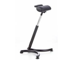 hjh OFFICE 665140 silla de trabajo TOP WORK 30 espuma duro negro ergonómico taburete ajustable trabajar de pie