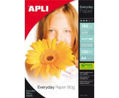 Apli Paper 11475 Papel Fotográfico A4 Everyday 180GR 100H