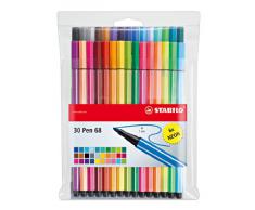 STABILO Pen 68 - Rotulador premium - Estuche con 30 colores