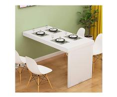 WYQ Plegable Escritorio de la Pared, de Madera Mesa Plegable, construcción Robusta Estable, Escritorio de la Pared for Espacios pequeños, Mesa Plegable Pared, fácil de Instalar