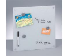 Zeller 11600 Tablero de Notas, Blanco, 40x40x3 cm