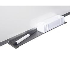 Bi-Office Maya - Pizarra blanca magnética con marco de aluminio, 900 x 600 mm, blanco