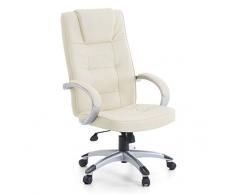 'Piel Chef Sillón de masaje "San Diego Sillón con masaje + Calefacción Color Beige/Crema/Marfil para oficina piel Sillón Silla Giratoria de oficina barato
