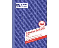 Avery 1771 - Libro contable (A5, papel carbón, 3 x 40 hojas)