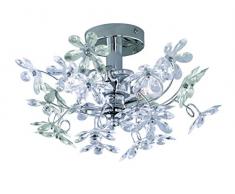 Reality Flower - Lámpara de techo para interior, E14, LED, cromo