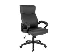 SixBros. Silla de Oficina Sillón de Oficina Silla giratoria Negro - HLC-0311-1/1982