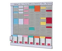 Nobo 490901 - Panel organizador para oficina de 8 columnas y 24 ranuras