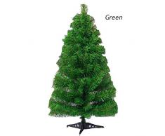 wonderday Árbol de Navidad Artificial de 60 cm, árbol de Navidad en Miniatura de plástico, decoración de Escritorio de Madera, decoración para el hogar