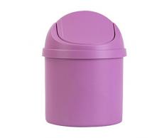 Tutoy Mini Papelera De Basura Escritorio Cesta De Basura Mesa De Basura Contenedor Cubo De Basura-Púrpura