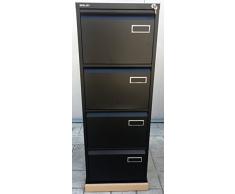 BISLEY ARCHIVADOR METALICO Negro DE 4 CAJONES PSF4
