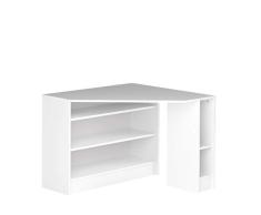 Marca Amazon - Movian Cabriel - Escritorio esquinero, 94 x 94 x 74.1 cm (largo x ancho x alto), blanco