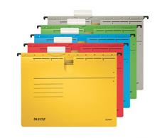 Leitz 19843085 Alpha - Carpeta colgante de cartón color gris (5 unidades)