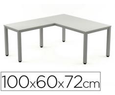 Rocada Executivo Ala Mesa Rectangular, Otro, Gris, 23.50x62.00x118.00 cm