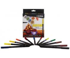 LYRA Aqua Brush Duo - Estuche 24 rotuladores artísticos de colores, tinta acuarelable y doble punta, estándar y punta pincel