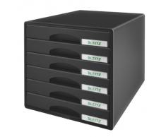 Leitz 52120095 - Cajonera para oficina (6 cajones), color negro