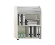 FMD Möbel 292-011 - Armario con puerta tipo persiana, 72 x 93,5 x 39 cm, color blanco