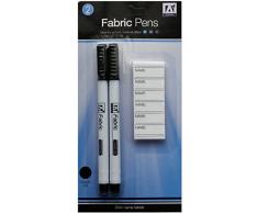 Rotulador Para Tela Permanente Paquete de 2 Marcador Para Nombre en Uniforme Escolar