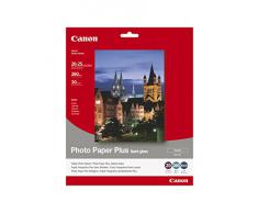 Canon SG-201 - Papel fotográfico plus (260g/m2, 20 x 25 cm, 20 hojas, semi brillante, acabado satinado)
