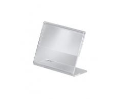 Soporte de sobremesa, inclinado, acrilico, para A8 transversal, 10 unds.