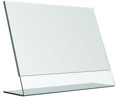 OPUS 2 350001 - Soporte de sobremesa, inclinado, acrilico Transparente, para A4 transversales