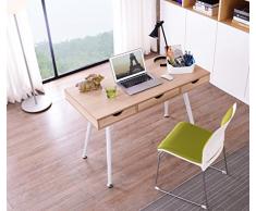 SixBros. Mesa de ordenador Roble - Efecto madera - CT-3555NA/2192