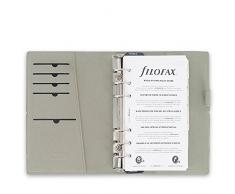 Filofax Domino 27802 - Agenda archivador (con elástico, 95 x 171 mm, piel)