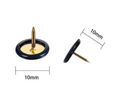 Pasadores para dibujo SENRISE de Push Pins, con cabezales de plástico y puntos de acero para tablón de corcho, tablero de anuncios decorativo, mapa de oficina, 100 piezas (10 x 10 mm), rosa