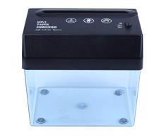 Iycorish Trituradora de papel Plegado A5 o A4 de escritorio Trituradora USB pequeno Para el hogar/oficina