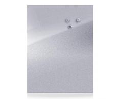Zeller 11119 Tablero Magnético, Acero Inoxidable, Gris, 80x60x3 cm