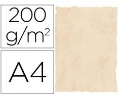 PAPEL PERGAMINO DIN A4 200 GR COLOR MARMOL BEIGE PAQUETE DE 25 HOJAS