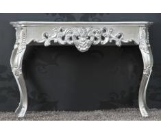 Casa Padrino Barroco Consola de Mesa de Plata - Escritorio Mujer - Secretario de la Consola - señoras tocador