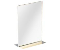 Sigel - Atril de mesa, (acrílico, A5, base plana, 1,8 mm), transparente