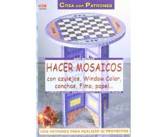 Serie Mosaico nº 2. HACER MOSAICOS CON AZULEJOS, WINDOW COLOR, CONCHAS, FIMO, PAPEL...