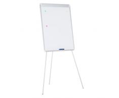 Vinsetto Pizarra Magnética Blanca + Caballete Trípode Rotafolio Marco Aluminio con Bandeja Bloque Altura Ajustable Estructura Plegable 60.5x90.5cm