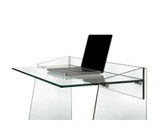 Escritorio de cristal