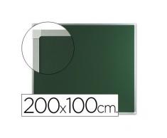 Q-Connect Pizarra Verde Mural 200X100 Cm Sin Repisa Con Marco De Aluminio