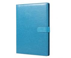 Carpeta archivadora para hojas de tamaño estándar A4. Bloc de notas con bolsillo interior, color Turquiose