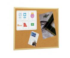 Faibo 607-2 - Tablero de corcho con marco de madera (40x60 cm)