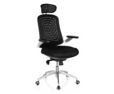 hjh OFFICE Silla de Oficina, Rejilla sintética, Negro