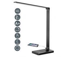 B.K.Licht I L/ámpara LED de mesa blanca I L/ámpara flexible de escritorio incl GU10 LED I 5W I 400lm I 3.000K
