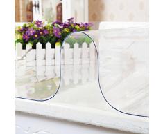 Yazi mantel impermeable de PVC transparente mesa escritorio pantalla suave cristal 60 x 120 cm
