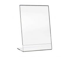 HMF 46934 Soporte de Sobremesa inclinado de Acrílico | DIN A4 Vertical | Transparente