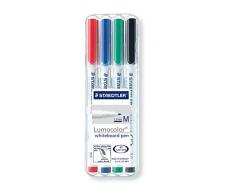 STAEDTLER Lumocolor 301 - Estuche con 4 rotuladores de punta M